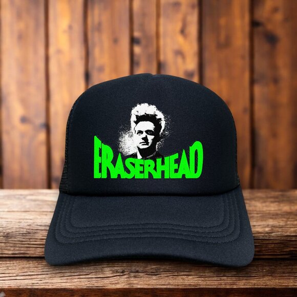 Retro Other - Eraserhead Unisex Trucker Hat Black David Lynch 1970s Cult Horror Movie Ball Cap